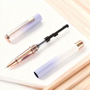 Custom Logo High Quality 1.0mm <b>Erasable</b> Business Gift Classic Design Rainbow Color Metal Fountain <b>Pen</b> Promotional Ballpoint <b>Pens</b> - Product Image 6