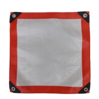 Meilleures ventes d'usine de bâches orange imperméables durables d'extérieur utilisées en usine pour tente et revêtement