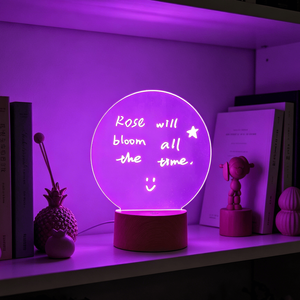 Mini LED Erasable Night <b>Light</b> with Creative Luminous White Base New Product Souvenir Gift Set <b>Battery</b> Powered Middle Sizes Lamp - Product Image 4