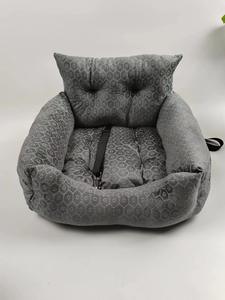 เบาะนอนสัตว์เลี้ยงในรถยนต์แบบพับได้ ผ้าฝ้ายเนื้อนุ่ม สำหรับฤดูหนาว สีพื้น สำหรับสุนัขและ<span class=keywords><strong>แมว</strong></span>ขนาดเล็ก/กลาง ป้องกันเบาะนั่งคอนโซลกลาง ถอดออกได้ - Product Image 2