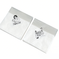 Serviette Jetable Douce 2 Plis Épaisse Personnalisée avec Logo pour Dîner, Restaurant et Cocktail