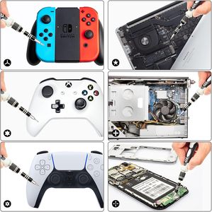 Kit de tournevis de précision magnétique 140-en-1 en acier au chrome-vanadium, multi-usage pour bricolage, réparation électronique OEM, avec étui pour montres - Product Image 5