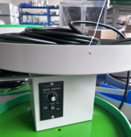Plateau tournant industriel de 380 mm de diamètre pour la réception de matériaux, avec tampon en caoutchouc anti-collision et anti-rayures pour machine de centrage CNC