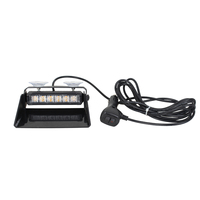 Luz interior de emergencia Montaje de rejilla 3X6LED Coche Camión Vehículo Luz de advertencia de emergencia LED Flash Dash Luz de advertencia estroboscópica