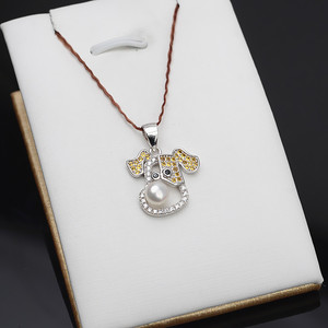 Base para Colgante de Plata S925, Accesorio para Collar de Mujer, con Soporte para 4-6 Perlas, Base Vacía y Fornituras de Joyería, Tapas para Cuentas - Product Image 1