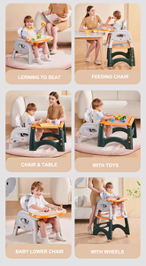 Chaise haute pour bébé amovible, pour manger, se déplacer, apprendre à s'asseoir - Product Image 4