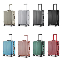 Ensemble de bagages ABS de conception nouvelle, coque rigide en PC, cadre en aluminium, valise à roulettes, valise de voyage imperméable, bagage à main pour affaires