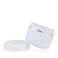 30g 50g 100g 200g Bouteille de crème double couche PP Silver edge avec coins arrondis petite quantité minimale de commande certains en stock prenant de petites commandes
