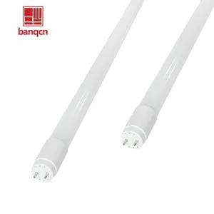 Banqcn 1200mm 1500mm 160lm/W 3000-6500k ofis dükkan için enerji tasarrufu cam Led T8 floresan lamba