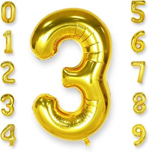 Happy Birthday Foil <b>Balloons</b> Single Air Number Birthday Wedding Easter Halloween Baby Shower Party <b>Decorations</b> - Product Image 1