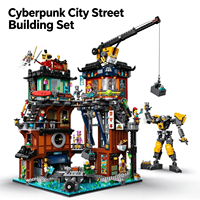 Jouet de construction pour enfants compatible avec Lego, ensemble de construction de rue de ville Cyberpunk, jouet créatif, modèle de construction, blocs de construction