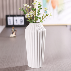 Jarrones grandes de mesa blancos nórdicos, florero de cerámica, decoración para sala de estar, olla de cerámica y porcelana para el hogar, sala de estar - Product Image 2