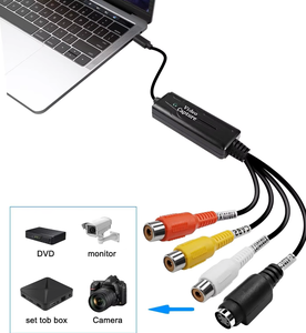 Adaptateur de capture vidéo Type C RCA S-Video AV vers USB C pour numérisation VHS VCR DVD, Plug and Play - Product Image 4