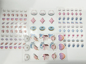 カスタムロゴ ミニ かわいいカートゥーン ビニール ダイカット ステッカーシート デカール ステッカー メーカー 子供部屋の壁・テーブル装飾用 - Product Image 4