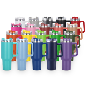 Gobelet <span class=keywords><strong>isotherme</strong></span> personnalisé H1.0 H2.0 40oz avec poignée, tasse en métal à double paroi en acier inoxydable, <span class=keywords><strong>mug</strong></span> de voyage pour café - Product Image 2