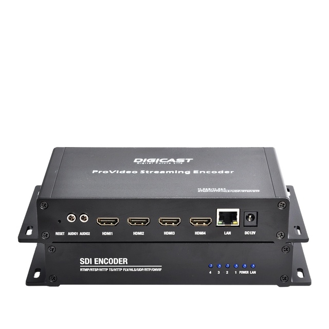 4 Channel 1080P H265 HEVC to IP Video Stream Encoder for IPTV Live Streaming