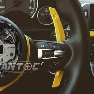 Volante de Cuero Amarillo Clásico Personalizable para BMW F11 2016 <span class=keywords><strong>525D</strong></span> F32 2016 - Product Image 5