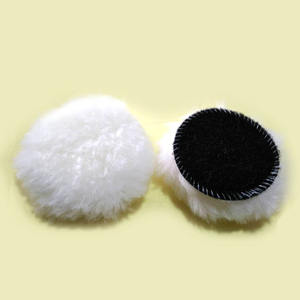 Tampon de polissage en laine Sky Eagle conique, non abrasif, auto-adhésif, avec support en polaire pour meuleuse d'angle - Product Image 5