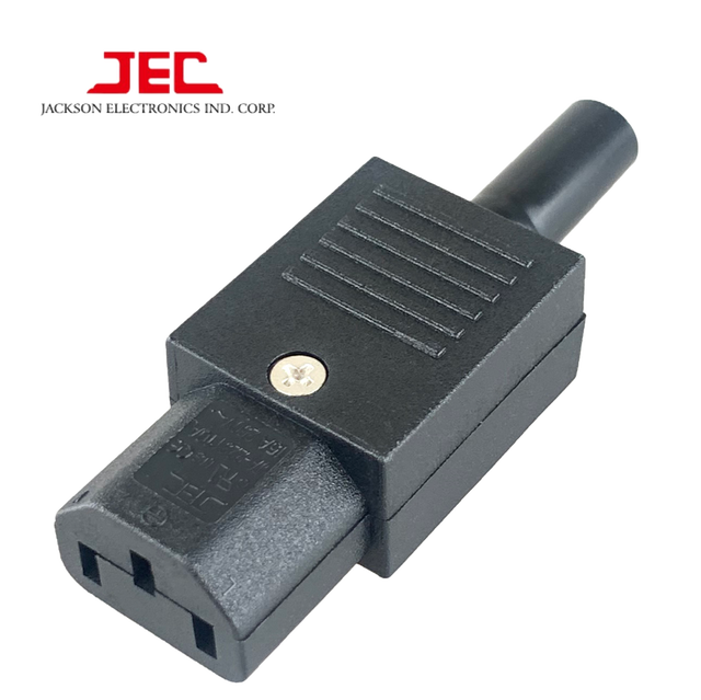 High Quality JEC Taiwan C13 Ac Power Female Plugs Professional Supplier's Re-Wirable Electrical Plug 15A Rated Current