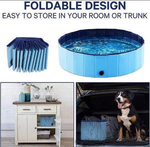 <span class=keywords><strong>Baignoire</strong></span> extérieure avec doublure de protection pour chiens et enfants, PVC de haute qualité, piscines pliables pour animaux de compagnie - Product Image 5