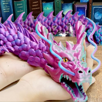Figurines d'animaux articulées et flexibles en forme d'yeux de dragon imprimées en 3D, en matériau EVA, version Q, jouet anti-stress pour TDAH