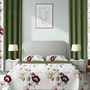 Ensemble de literie et rideaux de luxe 6 pièces, <span class=keywords><strong>imprimé</strong></span> papillon 3D personnalisé, drap-housse, drap plat, housse de <span class=keywords><strong>couette</strong></span>, 300TC, toutes saisons, style américain - Product Image 2