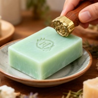 Timbro per sapone in rame personalizzato all'ingrosso con logo inciso - Strumento artigianale personalizzato per la produzione domestica, durata stampo 7 anni per artigiani