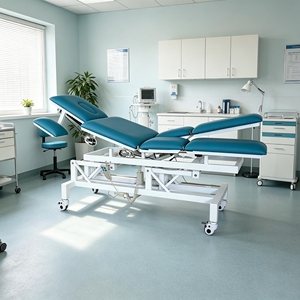 Table d'examen multifonctionnelle électrique à commande manuelle, lit de physiothérapie, table d'ostéopathie, table de chiropratique - Product Image 2