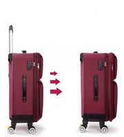 Valise à roulettes renforcée en Oxford pour l'extérieur, grandes roues tout-terrain, résistante à l'usure et aux chocs