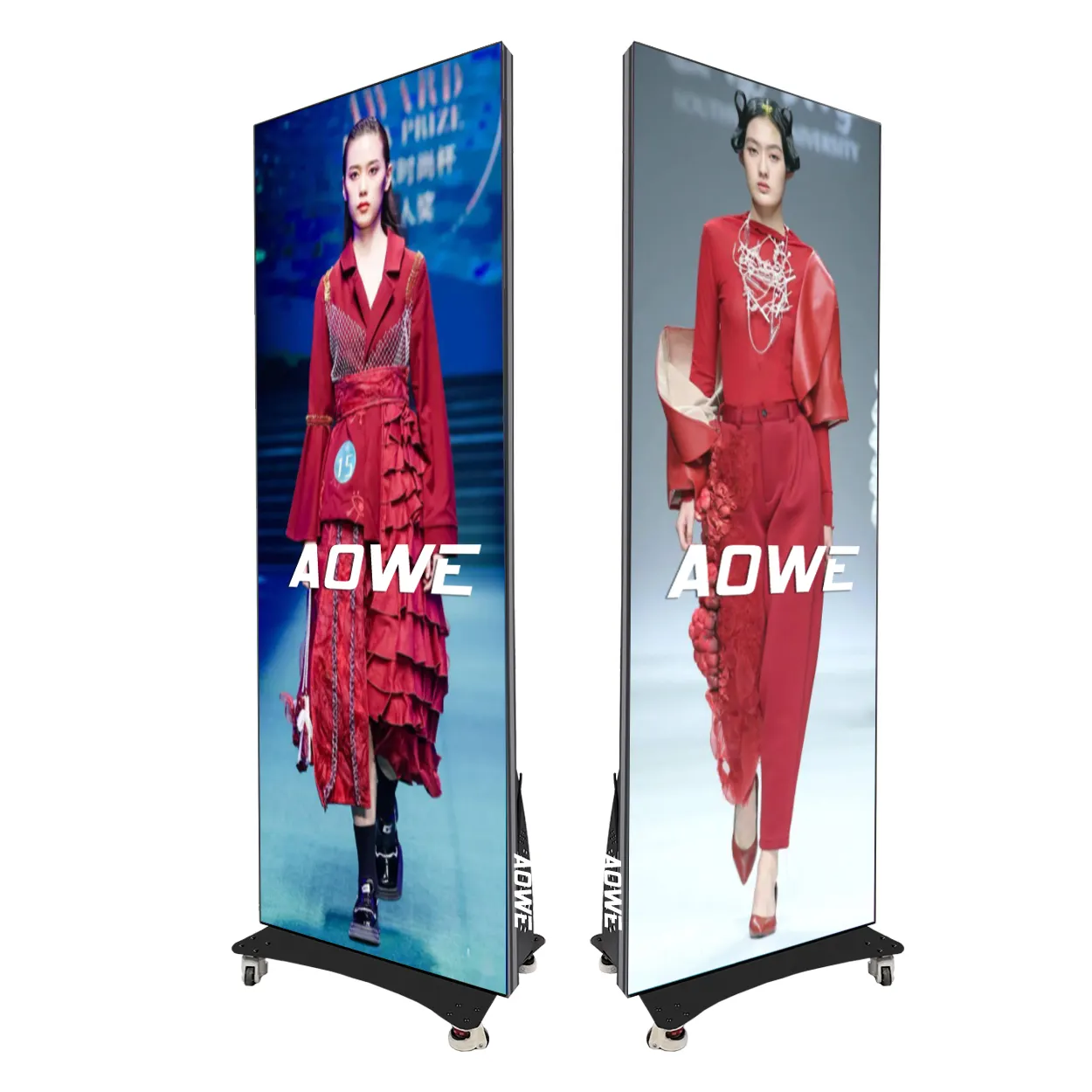 Digital Signage-Werbeartikel 80 Zoll Einzelhandel Anzeige vertikale und horizontale Led-Werbebildschirm