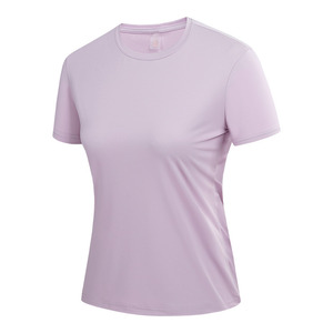 T-shirt à séchage rapide en nylon, couleur unie, manches courtes, pour les loisirs, les uniformes de travail, logo personnalisé imprimé, texte - Product Image 2