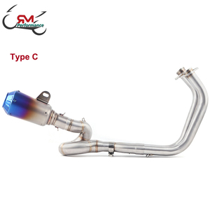 Sistema de Escape Completo con Silenciador y Tubo Medio para Motocicleta <span class=keywords><strong>KAWASAKI</strong></span> ER6N <span class=keywords><strong>ER6F</strong></span> NINJA650R Ninja 650 Z650 2017 2018 2019 <span class=keywords><strong>2020</strong></span> - Product Image 5