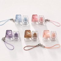 Wholesale Custom Keycap Keychain Mechanical Keyboard Style Acrylic Base Metal Ring Promotional Souvenir Giveaway Gift