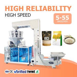 Multi-Function Automatic Rotary Premade Pouch Packaging Machine for Rice Grain Granule Food Powder Filling Sealing Equipment - Product Image 1