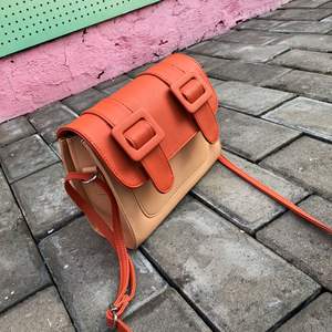 Bolsos Cruzados Bonitos, Bolso de Hombro Cuadrado de Cuero Colorido para Mujer con Asas Largas - Product Image 3