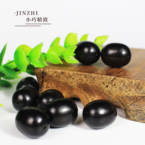 ลูกปัดไม้มะเกลือรูปไข่ขนาด 15x19 มม. ขัดเงา สำหรับทำสร้อยข้อมือ DIY เครื่องประดับพุทธศาสนา ผลิตที่หางโจว - Product Image 1