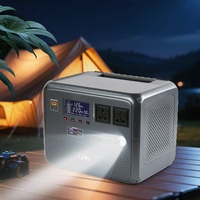 Système d'énergie portable à charge rapide 300W 600W 1000W 1500W avec batterie LiFePO4 et panneaux solaires