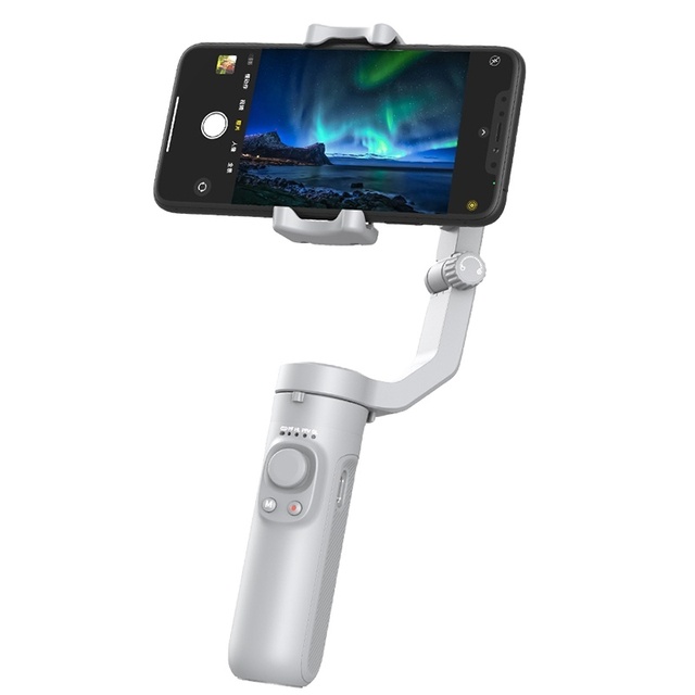 Mini AI Mobile Phone Holder Stand for Video Recording Travel Gimbal Stabilizer Voltage Regulator ZOOM Wheel Handheld Gimbal