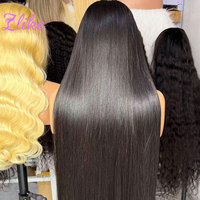 Perruques de cheveux humains naturels vietnamiens non traités, sans colle, avec dentelle frontale complète, pré-épilées, 13x4, Remy Hair, perruque frontale HD Lace