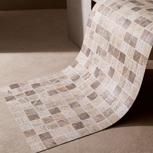 RCL Mosaico ignífugo Mármol Aspecto Piedra Travertino Losa Ligero 3D Panel de pared Piedra Revestimiento flexible Piedra para exterior - Product Image 3