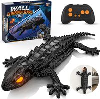 Nouveauté EPT : Gecko RC grimpeur mural rechargeable, jouet lézard télécommandé avec lumière et rotation à 360° pour enfants