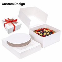 Boîte à biscuits blanche en gros avec fenêtre transparente, empilable, pliable, emballage de pâtisserie, carton personnalisé, fabricant, fournisseur, OEM