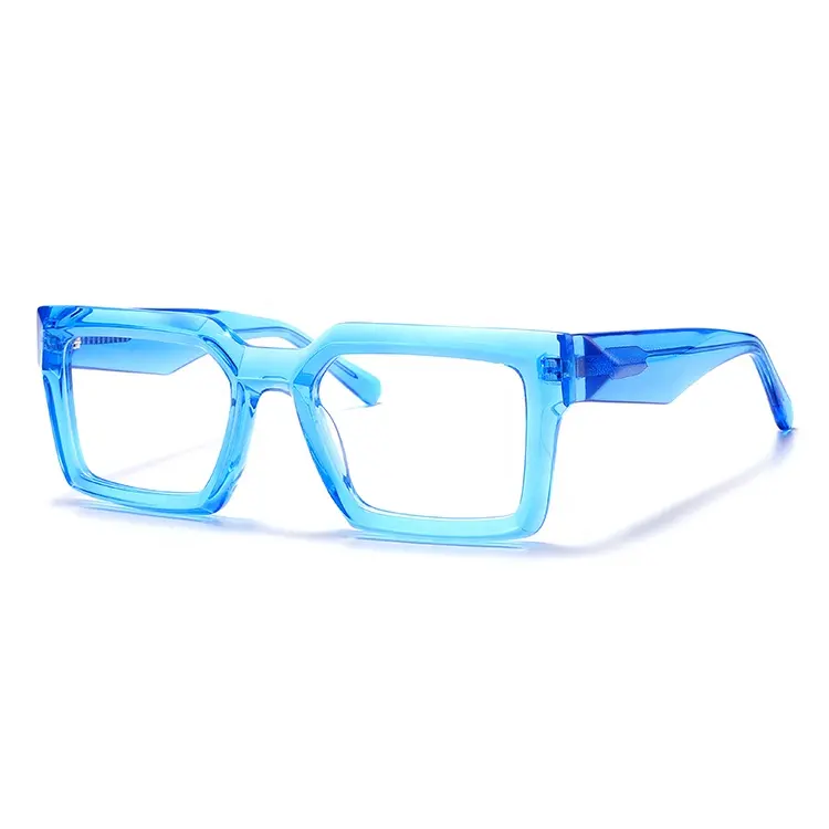 Optical High Quality Luxury Square Acetate Eyeglass Frames  Prescription Glasses Eyewear  Handmade Designer Optical Frames