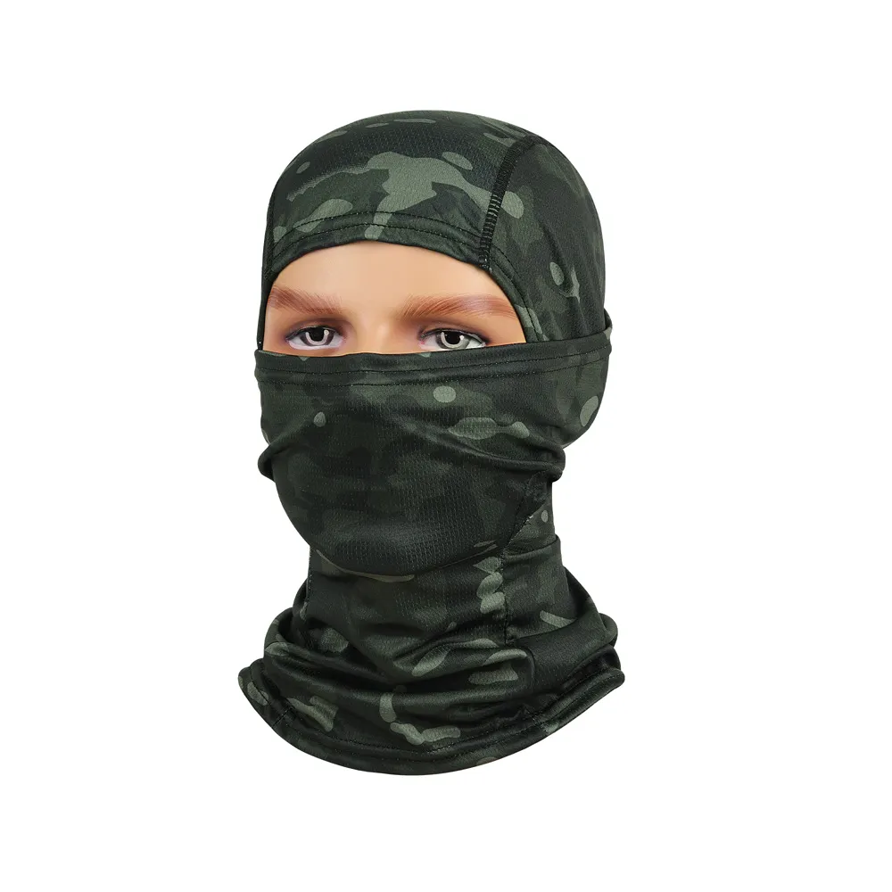 Custom Logo Breathable Sun Protection Windproof Balaclava Ski Mask Tactical Full Face Mask for Cycling Motorcycle Outdoor Sport