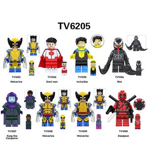 Super English Series TV6205 Dead Poem Golden <span class=keywords><strong>Wolf</strong></span> Building Block Man Giocattoli da assemblare in ABS - Product Image 1