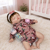 Boneka Bayi Reborn Realistis 18 Inci 45cm Y-Z030, Vinyl Lembut, Dilukis Tangan, Anggota Badan Dapat Digerakkan, Bayi Perempuan Baru Lahir, Hadiah Botol, Koleksi Dewasa