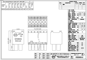KF2EDGKS-3.5-2P 3.5mm Pitch 2P Push-In Plug <b>Terminal</b> Block 300V 8A 28-16AWG Copper Contacts - Product Image 4