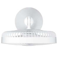 Mini ventilateur portatif pliable rechargeable en plastique, moteur sans balais, batterie USB, trois vitesses de refroidissement, autonomie de 6 à 8 heures