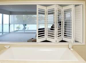 Volets de fenêtre en <span class=keywords><strong>bois</strong></span> de style australien, européen et américain, couleur blanche, volets de fenêtre de style plantation - Product Image 4