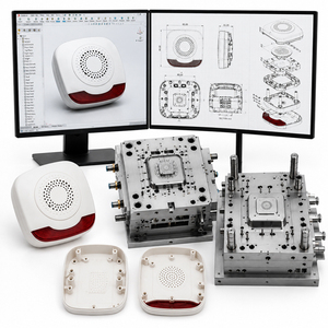 Topwell Produttore di Stampi per Iniezione Plastica per Alloggiamenti di Allarmi in Materiale PC V0, Fabbricante di Stampi Personalizzati in Cina - Product Image 1